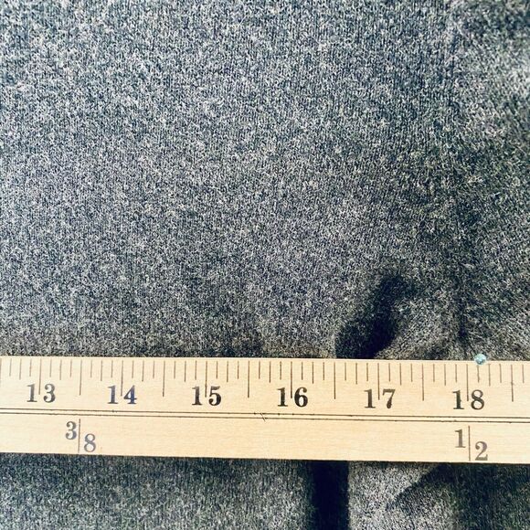 Hawker Rye Men's Sweater Cotton Cashmere Quarter Zip Charcoal Large - Picture 7 of 11